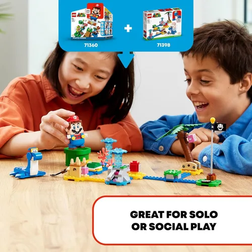 Miniatura 5 de LEGO Super Mario Dorrie's Beachfront Expansion Set 71398 Kit de construcción; juguete coleccionable para niños de 6 años en adelante (229 piezas)