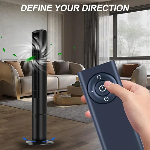 Miniatura 3 de RETROSUN Mando a distancia de repuesto para ventilador de torre oscilante Vornado OSCR37 OSCR32 VMH505 y circulador de aire, negro