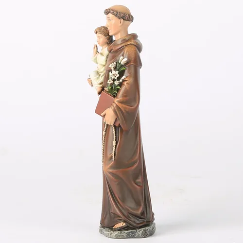 Miniatura 4 de Estatua católica de San Antonio de BC, figura bendita, regalo religioso para papá, decoración inspiradora para el hogar, 6 pulgadas de alto, Realista