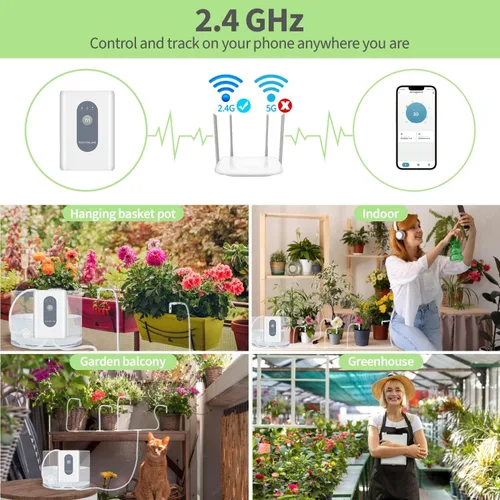 Miniatura 3 de Moistenland WIFI - Regadera automática para plantas, kit de riego por goteo automático para 15 plantas en maceta, modo de riego automático y manual