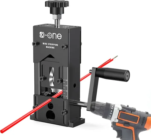 Máquina peladora manual de alambre; pelacables de 0.06-1.18 pulgadas para taladro; Máquina peladora de alambre de cobre para alambre de chatarra con