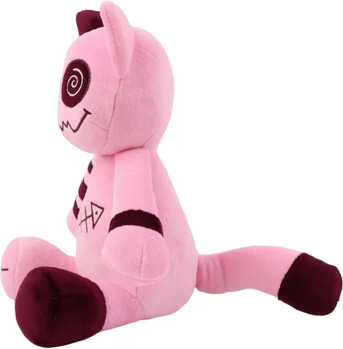 Miniatura 5 de Gato de peluche de estilo gótico, juguetes de peluche de zombis, muñeca de felpa suave de gato, adorable regalo de animal tapado para niños