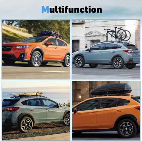 Miniatura 2 de HEKA - Barras transversales para techo para Subaru XV Crosstrek 2013-2026, portaequipajes de aluminio para equipaje, bolsa de carga para kayak