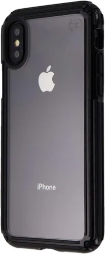 Speck Productos Funda Presidio V-Grip para iPhone Xs/iPhone X, transparente/negro