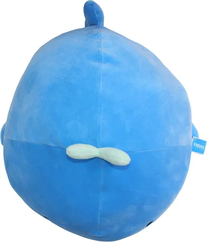 Miniatura 4 de Muy suave ballena azul tiburón abrazar almohada de peluche muñeca pez peluche animales de peluche 17 pulgadas