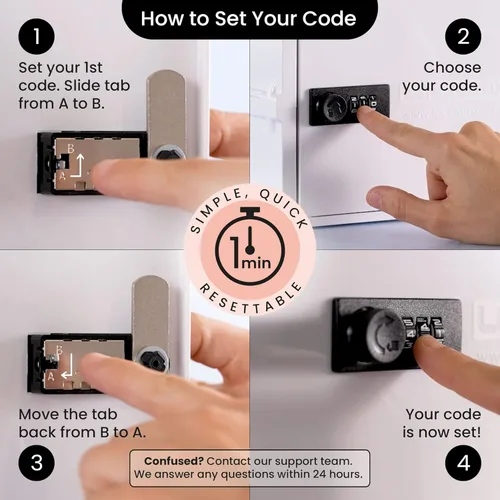Miniatura 7 de Lockabox One™ Caja de almacenamiento compacta e higiénica con cerradura para alimentos, medicamentos, tecnología y seguridad en el hogar