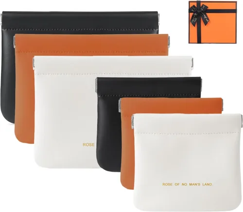 Miniatura 14 de Bolsa de cuero para anillos, funda para anillos de boda, bolsa para anillos de compromiso, almacenamiento de joyas para novios, portador de anillos