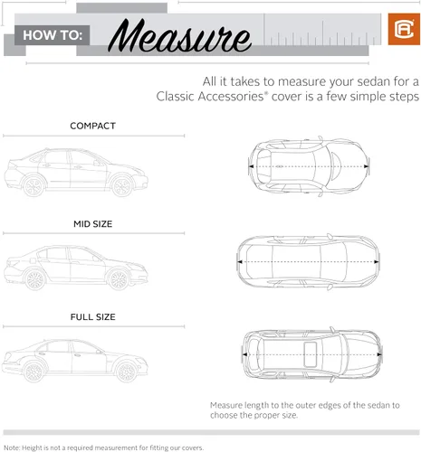 Miniatura 3 de Cubierta Classic Accessories OverDrive Polypro 1 para auto biodiesel, para sedans