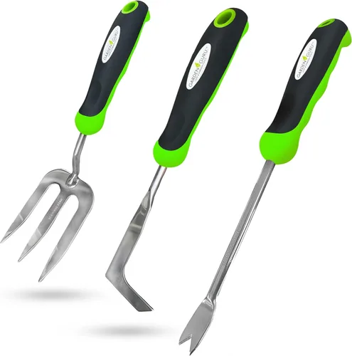 Miniatura 13 de Garden Guru Extractor de grietas de patio, herramienta para eliminar diente de león y raíces - arrancador de malas hierbas de acero inoxidable