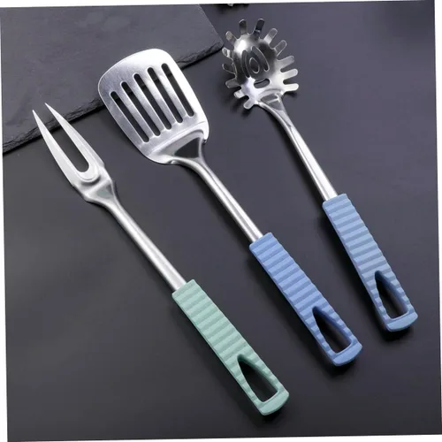 Miniatura 7 de Utensilios de cocina de acero inoxidable Set de utensilios de cocina con fácil almacenamiento colgante Color aleatorio