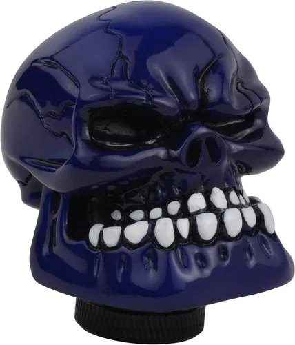 Miniatura 11 de Pomo para palanca de cambios automática con forma de calavera, color negro