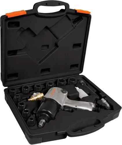 Miniatura 4 de Llave de impacto neumática, industrial, kit de 1/2 pulgadas.