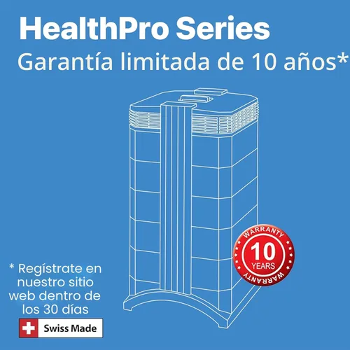 Miniatura 9 de IQAir HealthPro Plus XE - Purificador de aire con filtración HyperHEPA inteligente para habitaciones grandes de hasta 1125 pies cuadrados - Humo