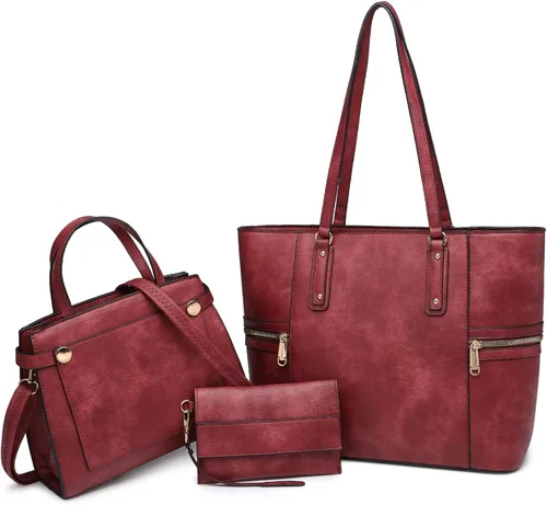 Miniatura 11 de Bolsos y bolsos de mano para mujer, bolso tipo tote, bolso de hombro con asa superior, bolso tipo sobre, juego con cartera, bolso grande de trabajo