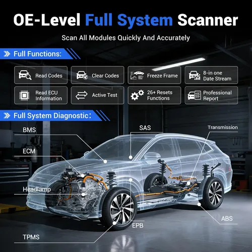 Miniatura 7 de Herramienta de diagnóstico del escáner OBD2 VDIAGTOOL D200, herramienta de escaneo bidireccional inalámbrico, actualizaciones gratuitas de por vida