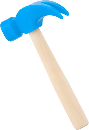 Miniatura 10 de Fowecelt Juguetes de martillo de madera, martillos de simulación, herramientas de mantenimiento, juguetes educativos para niños, suministros de Rojo