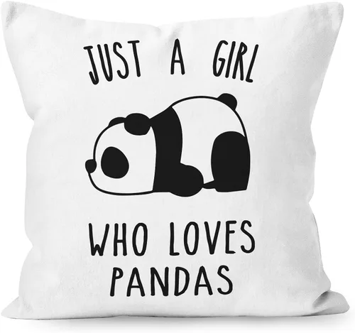 Miniatura 9 de Just A Girl Who Loves Pandas, funda de almohada de oso panda, 12 x 20 pulgadas, regalos para amantes del oso panda, regalos para decoración