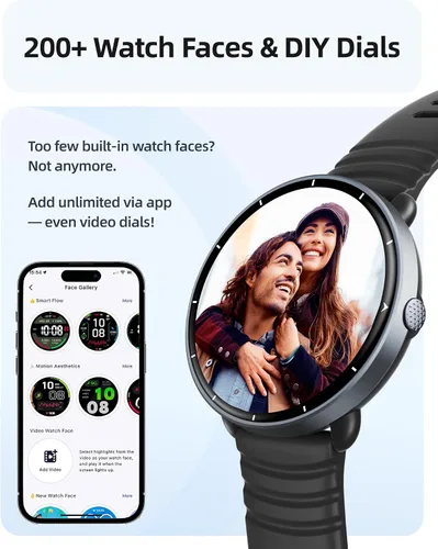 Miniatura 9 de Parsonver Smart Watch for Swimming, 5ATM Waterproof Watch for Pool & Open Water, AI Swim Analysis, Built-in GPS & Compass, AMOLED Fitness Trackers