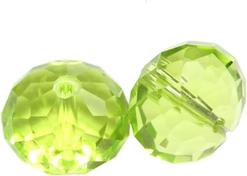 Miniatura 22 de Adabele - 100 cuentas de cristal Rondelle sueltas facetadas austriacas de 0.315 pulgadas (0.315 in), espaciador de sol naranja compatible