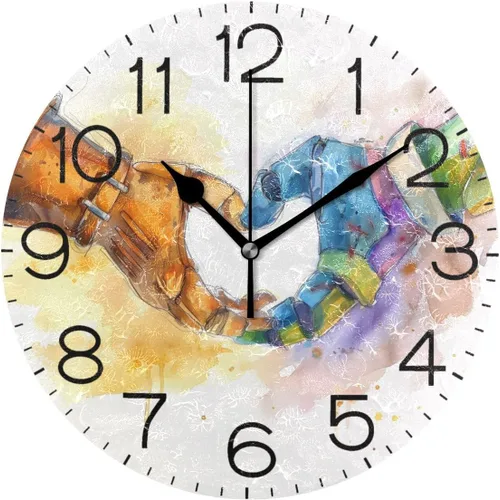 Miniatura 19 de Bathing Capybara Pattern Wall Clock Decorative Hanging Clock Silent Non Ticking Square Clock for Living Room Kitchen Bedroom