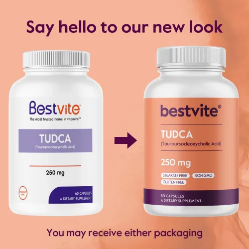 Miniatura 6 de BESTVITE TUDCA 250mg (60 cápsulas) (ácido taursodesoxicólico) - Sin estearatos - Sin gluten - Sin OMG