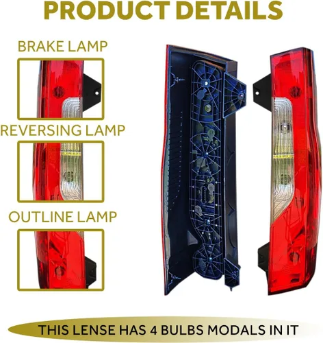 Miniatura 2 de Compatible con luces traseras Mercedes Sprinter W907 910 con bombillas laterales izquierda y derecha 2019 a 2021