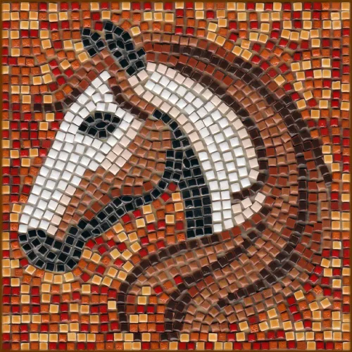 Miniatura 13 de Mosaicos hechos a mano fáciles con nuestro kit de manualidades de mosaico para adultos, delfín cuadrado de 7 pulgadas (20cm)