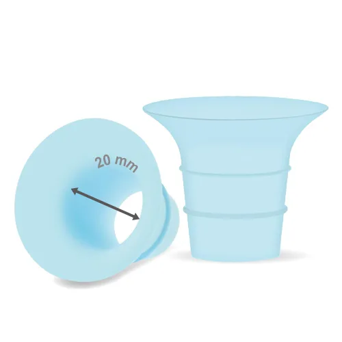 Maymom Inserto de brida de 0.787 in azul compatible con Elvie Single/Double Electric, Elvie Stride Cup (0.945 in), compatible con Medela PersonalFit