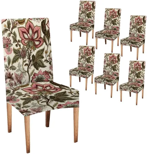 Miniatura 40 de CAPSCEOLL Fundas para Sillas De Comedor 4, Funda elástica para silla de comedor, lavable de elastano, fundas para sillas Parsons de cocina, Fundas