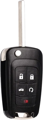 Miniatura 7 de MechanMagic Llavero de repuesto con llave remota abatible compatible con Chevy Cruze Equinox Camaro Malibu Sonic Impala Buick Lacrosse Regal Verano