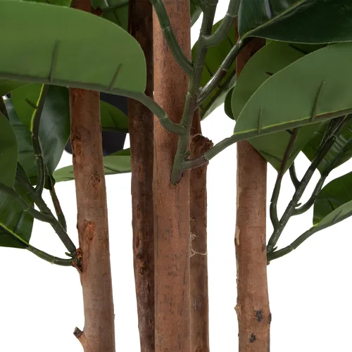 Miniatura 7 de Pure Garden - Planta de goma artificial, árbol sintético de 70 pulgadas con hojas de tacto natural, planta de interior realista en maceta