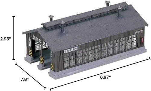 Miniatura 3 de Kato Kit de casa de motor Unitrack de 2 puestos de escala N