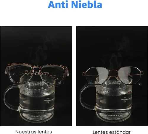 Miniatura 3 de Elegantes gafas de seguridad para mujeres y niñas, gafas anti-vaho, gafas protectoras, gafas transparentes Paquete de 2: azul+tortuga