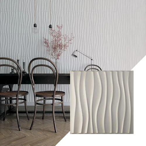 Ekena Millwork 19 5/8 pulgadas de ancho x 19 5/8 pulgadas de alto Shoreline EnduraWall Panel decorativo de pared 3D, aluminio (cubre 2.67 pies
