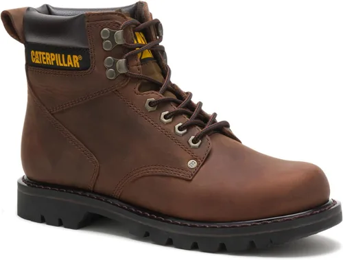 Miniatura 4 de CAT Botas de trabajo Second Shift con punta suave para hombre Marrón oscuro