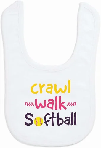 Miniatura 4 de ChalkTalkSPORTS Baberos de softbol para bebés y bebés Baberos de softbol de microfibra suave para bebés