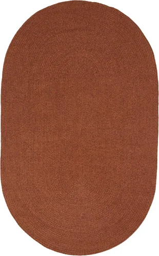 Miniatura 13 de BNM - Alfombra ovalada bohemia para interiores y exteriores con patrón trenzado sólido, perfecta para patio trasero, patio, oficina, sala de estar