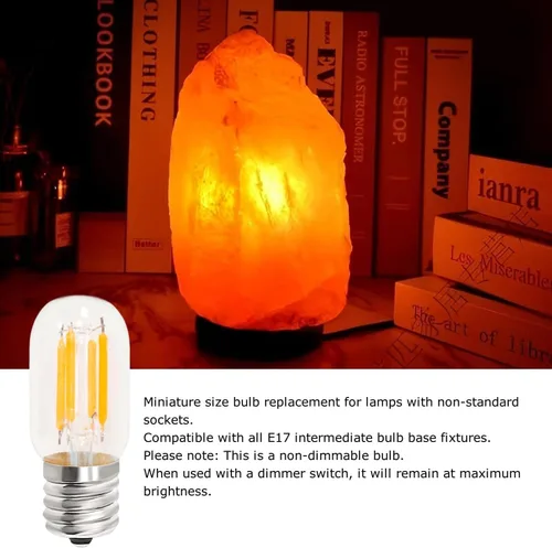 Miniatura 6 de Jensense Bombilla LED E17 para debajo del microondas, sobre estufa, repuesto brillante al tacto frío para bombillas halógenas/de tungsteno 120 V 4 W