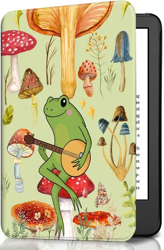 Miniatura 9 de Funda para Kindle básico de 6 pulgadas (11.ª generación), múltiples ángulos, piel sintética, delgada, con función de encendido y apagado automático