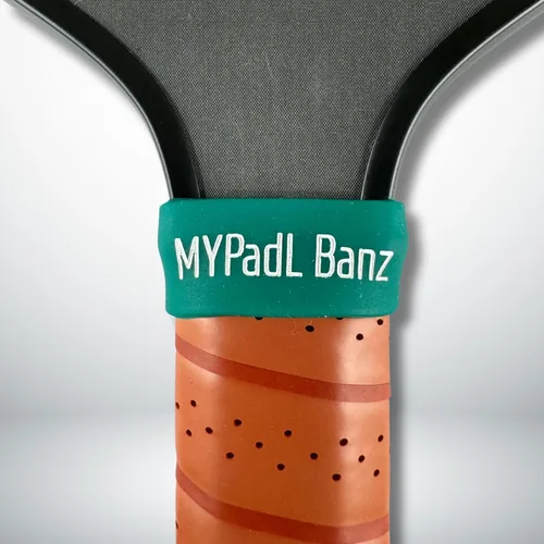 Bandas de nombre de paleta de pickleball personalizadas, agarre de silicona personalizado, etiquetas de identificación de pickleball duraderas Verde