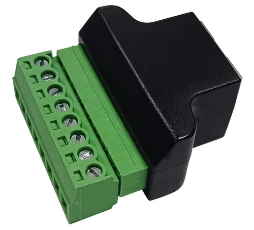 Miniatura 6 de CGTime - Conector macho RJ45 a 8P 8C hembra tipo tornillo terminales Ethernet red Plug Cable para AV CCTV UTP DVR Cat5 Cat5e Cat6 Cat7 en línea