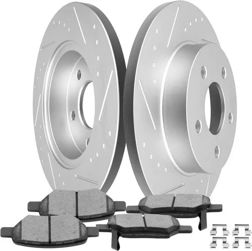 Miniatura 16 de SCITOO Kit de freno delantero Rotores de freno delantero y pastillas de freno de cerámica para Hyundai Sonata 2009-2015, 2011-2016 para Kia Optima