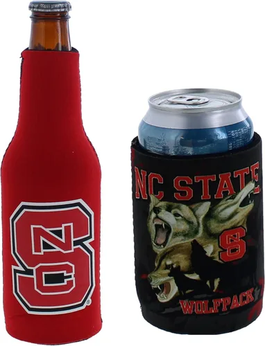 Miniatura 142 de College Team Color Logo Can & Bottle Holder Insulator Beverage Cooler Set
