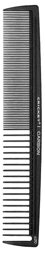 Cricket C20 - Peine de corte de pelo de carbono multiusos, antiestático, resistente al calor, para todo tipo de cabello