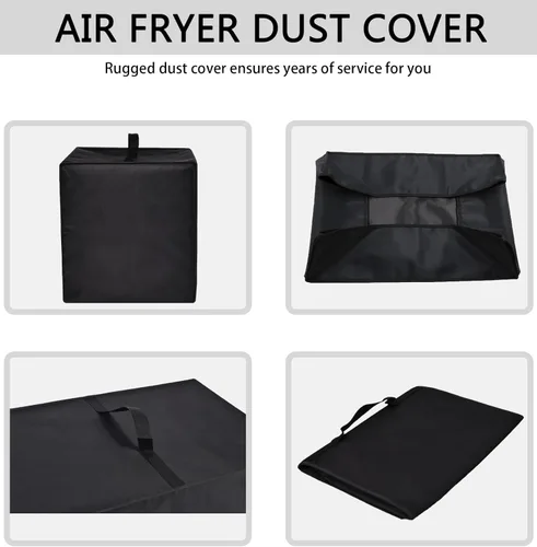 Miniatura 7 de Funda para freidora de aire, resistente al calor, resistente al calor, impermeable, funda protectora contra el polvo, compatible con freidora
