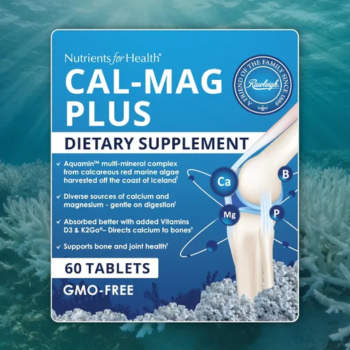 Miniatura 8 de Rawleigh Calcio y magnesio con algas marinas Aquamin – Complejo multimineral con vitamina D3, K2, boro y fósforo Apoya la función de huesos