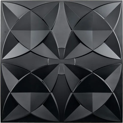 Azulejos decorativos para techo Art3d de 5 cm x 5 cm con pegamento, paquete de 12 azulejos para falso cielorraso con diseño floral negro