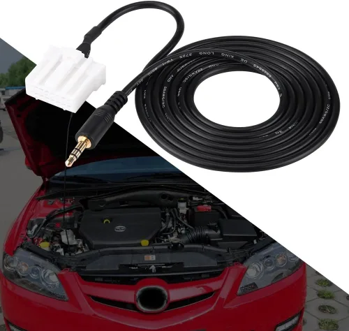 Miniatura 7 de Keenso Cable auxiliar de 0.138 pulgadas para conectar iPod, iPhone, MP3, teléfono y reproductor de coche, cable adaptador de interfaz de CD