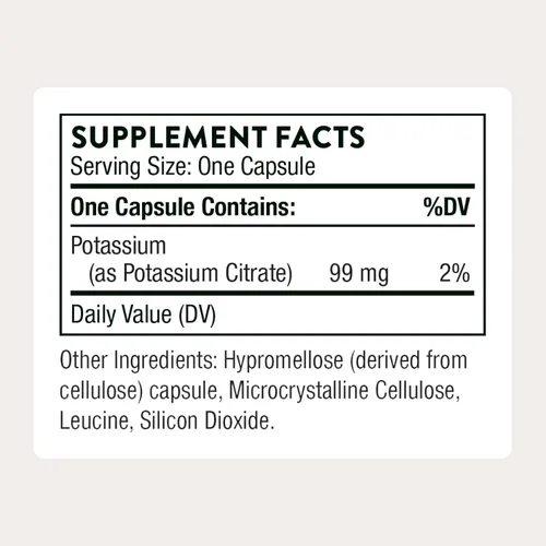 Miniatura 2 de THORNE RESEARCH - Citrato de potasio (99 mg) 90 cápsulas [Misc.], 1