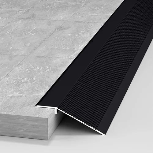 Tira de transición de piso, rampa de transición de aluminio, barra reductora de umbrales de 1.5 pulgadas para puertas, pisos laminados y pisos de
